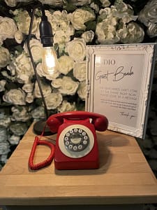 British GPO746 Style Classic Button Audio GuestBook